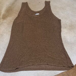 Chico's Brown Knit Tank Top